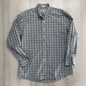 ONWARD RESERVE mens plaid classic fit button down shirt blue green casual work